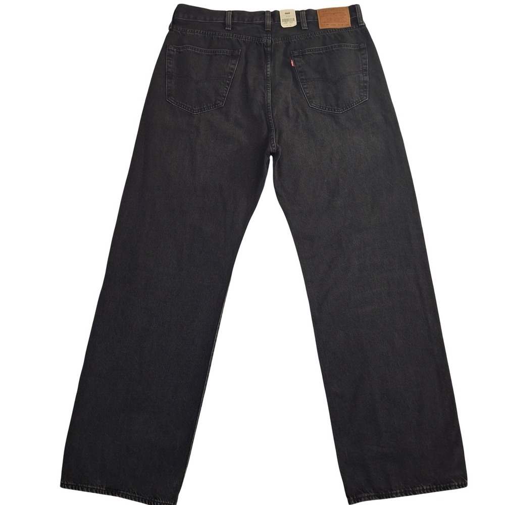 Levi's Premium 501 Loose Jeans Men's 38x32 Black Wash Straight Leg NWT - Picture 2 of 15